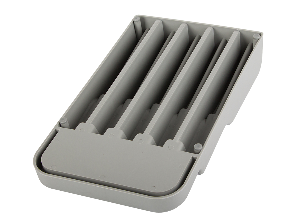 Peilių stalčių organizatorius 9 skyrių įdėklas