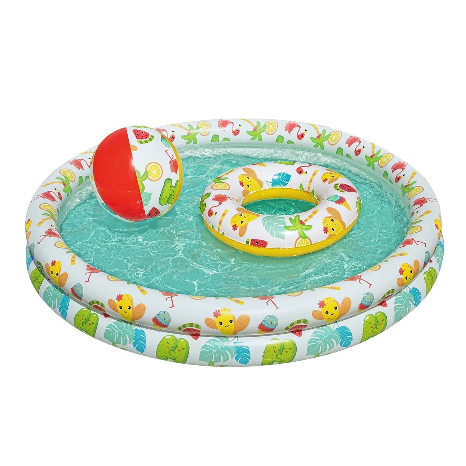3v1 Vaikų baseinas 122 x 20 cm + KOLAS + PIELĖ Bestway 51124