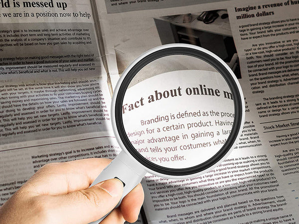 Didinamasis stiklas su 2x led apšvietimu