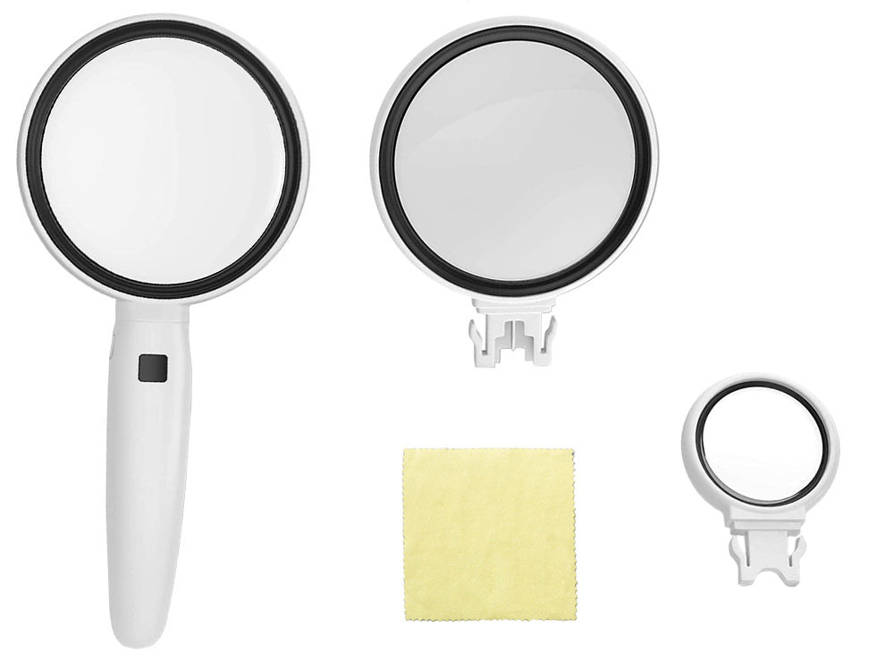 Didinamasis stiklas su 2x led apšvietimu