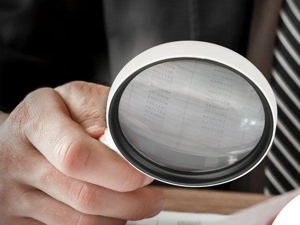 Didinamasis stiklas su 2x led apšvietimu