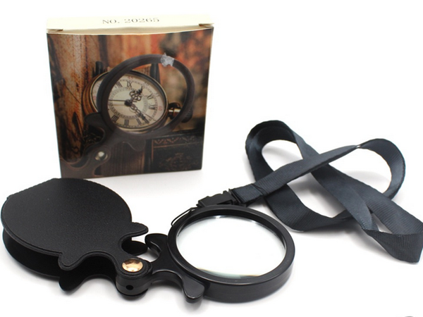 Sulankstomas didinamasis stiklas kišeninis mini dėklas