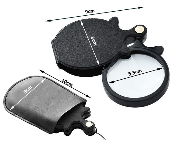 Sulankstomas didinamasis stiklas kišeninis mini dėklas