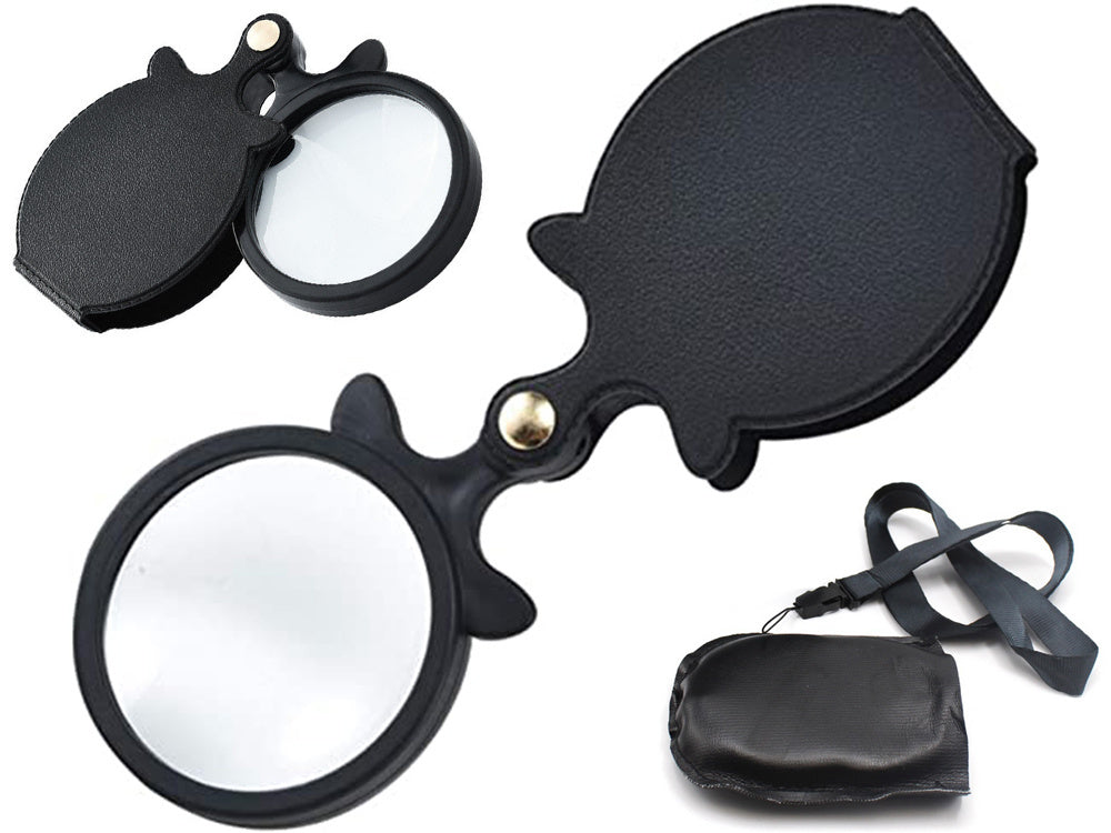 Sulankstomas didinamasis stiklas kišeninis mini dėklas