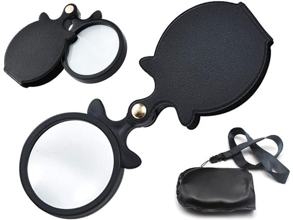 Sulankstomas didinamasis stiklas kišeninis mini dėklas