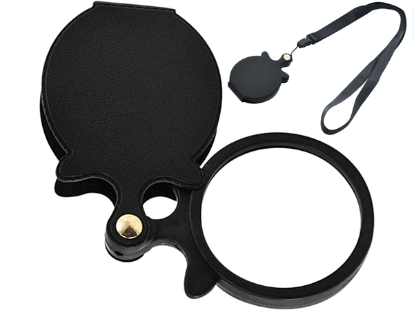 Sulankstomas didinamasis stiklas kišeninis mini dėklas