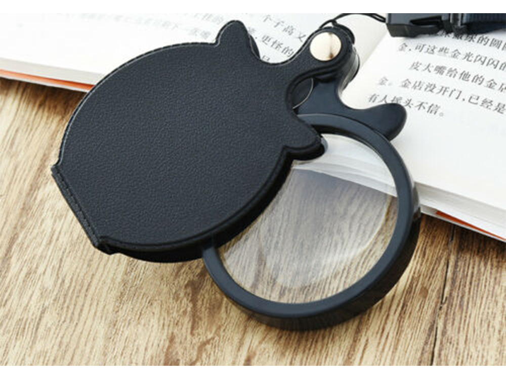 Sulankstomas didinamasis stiklas kišeninis mini dėklas