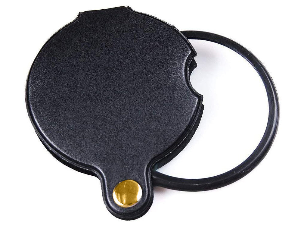 Sulankstomas kišeninis didinamasis stiklas mažas mini dėklas