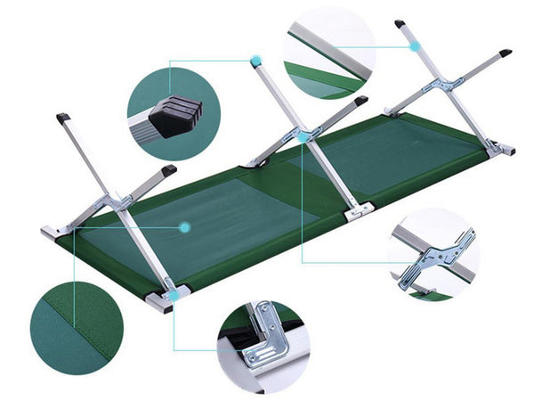 Turistinė lauko lova canada sulankstoma dieninė lova, Žalia, Szín, Zöld