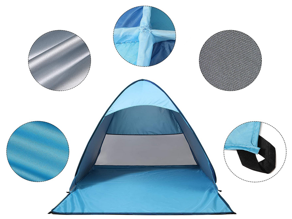 Paplūdimio palapinė savarankiškai sulankstomas uv ekranas didelis