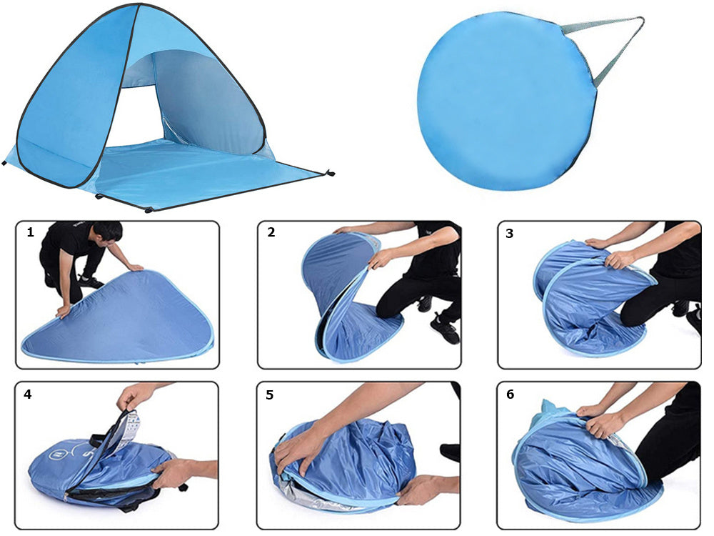 Paplūdimio palapinė savarankiškai sulankstomas uv ekranas didelis