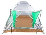 Turistinė palapinė su baldakimu iglo 4 asmenims