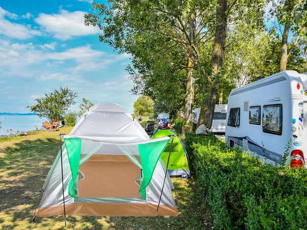 Turistinė palapinė su baldakimu iglo 4 asmenims