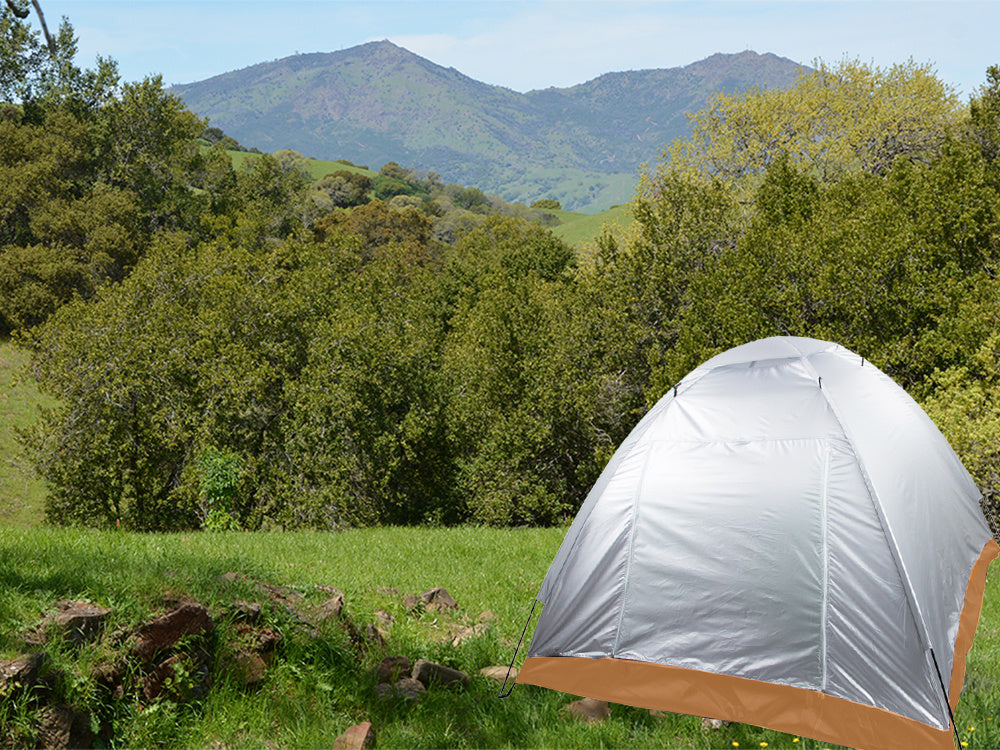 Turistinė palapinė su baldakimu iglo 4 asmenims