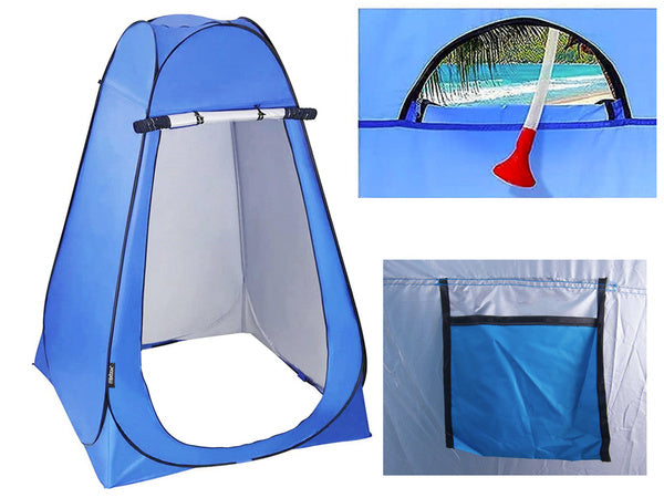 Paplūdimio palapinės persirengimo kambarys dušas tualetas wc