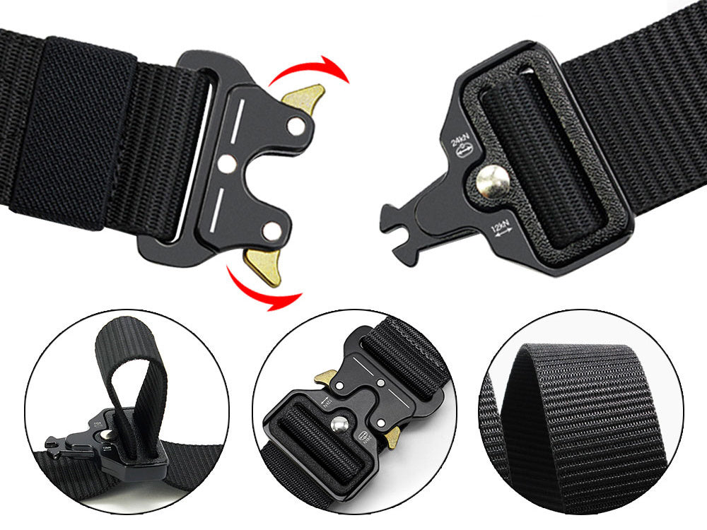 Karinis išgyvenimo taktinis diržas qr