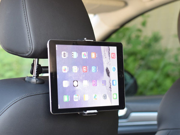 Automobilinis planšetinio telefono laikiklis galvos atramai