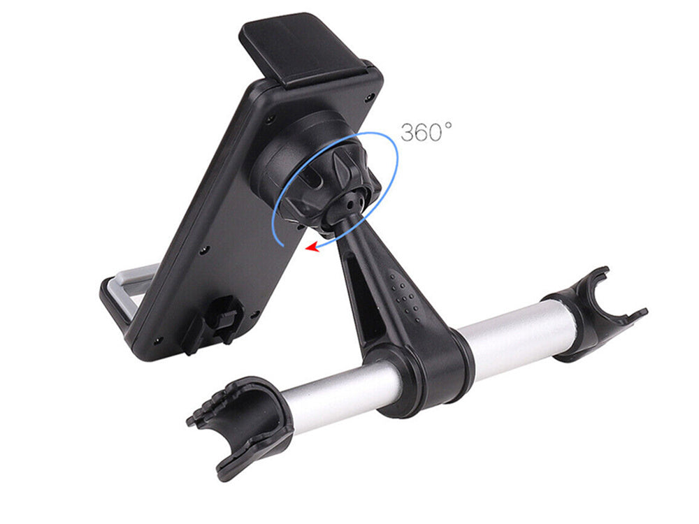 Automobilinis planšetinio telefono laikiklis galvos atramai