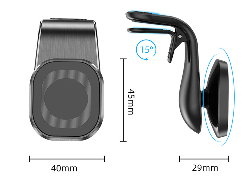 Magnetinis automobilio laikiklis telefono grotelėms