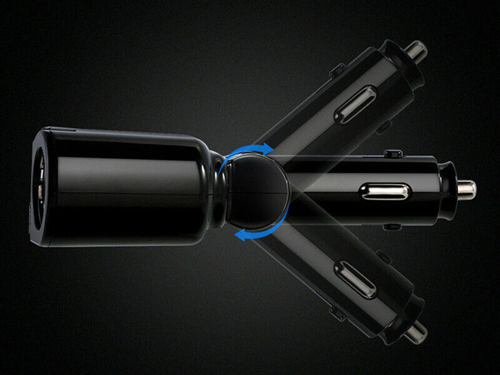 Cigarečių žiebtuvėlio skirstytuvo įkroviklis 2 usb