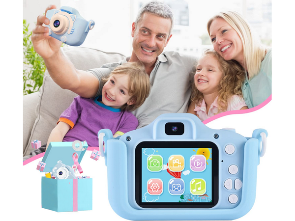 Fotoaparatas vaikams vienaragis, Mėlyna, Szín, Kék