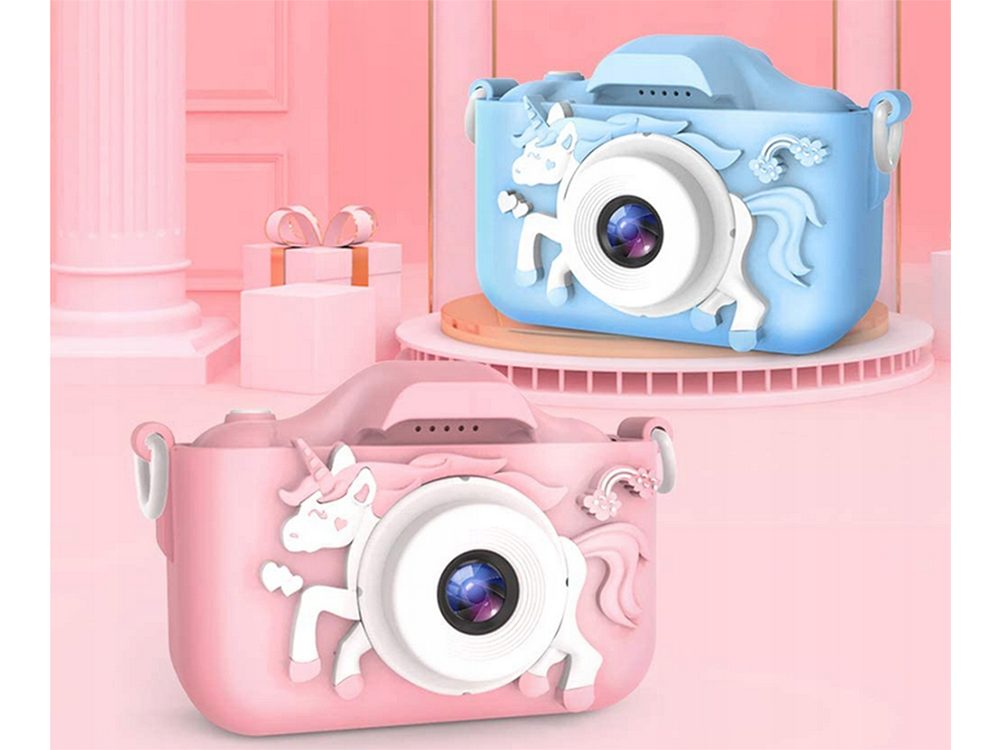 Fotoaparatas vaikams vienaragis, Rožinė, Szín, Rózsaszín