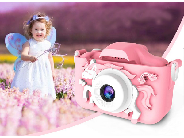 Fotoaparatas vaikams vienaragis, Rožinė, Szín, Rózsaszín
