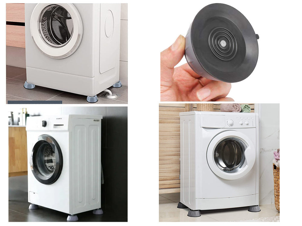 Skalbimo mašinos indaplovės antivibracinės pagalvėlės 4 vnt.