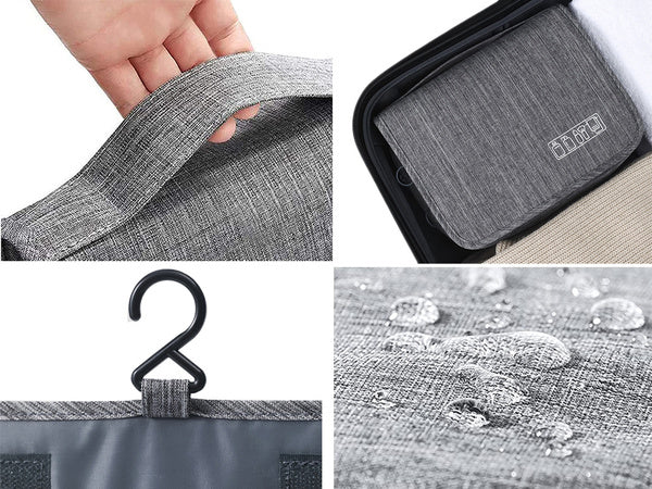 Kosmetikos kelionių pakabinamas vonios kambario organizatorius