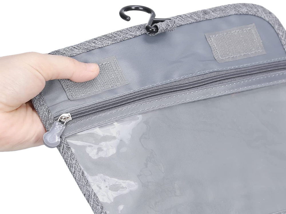 Kosmetikos kelionių pakabinamas vonios kambario organizatorius