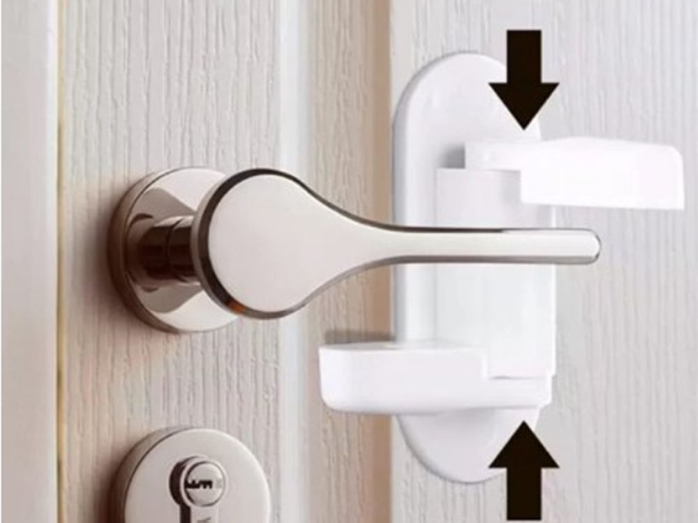 Langų rankenos apsauginis užraktas 2 vnt.