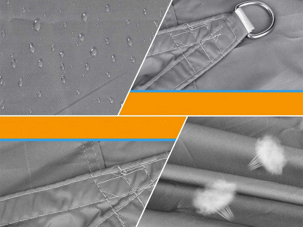 Pilkos spalvos 4x3 m vandens užtvirtinto sodo ženklas