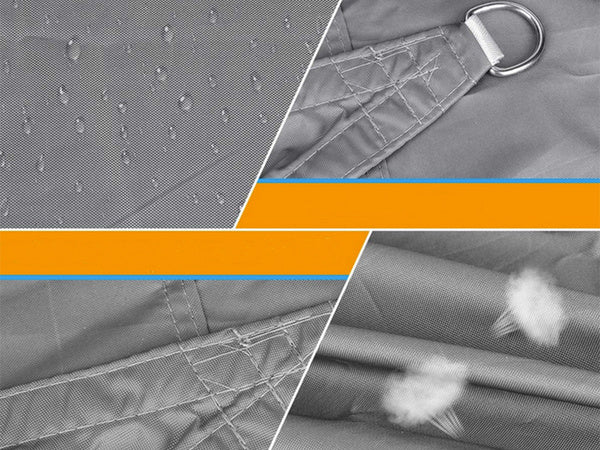 Pilkos spalvos 4x3 m vandens užtvirtinto sodo ženklas