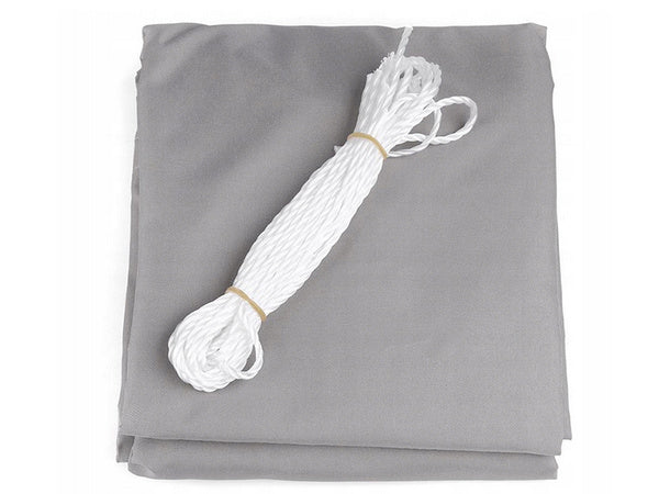 Pilkos spalvos 4x3 m vandens užtvirtinto sodo ženklas