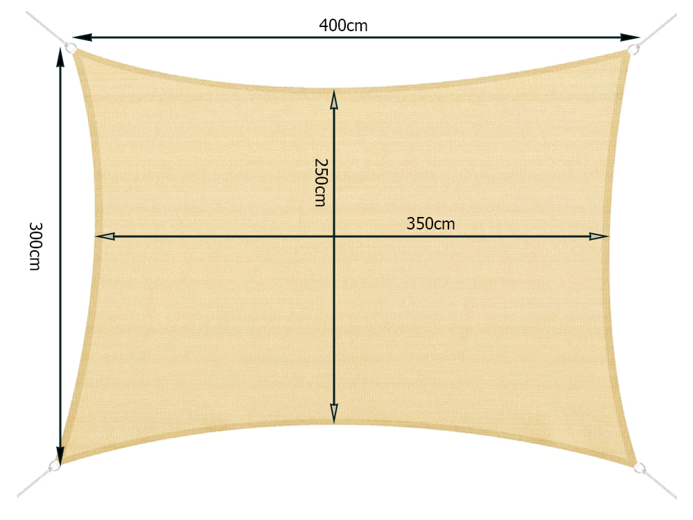 4 x 3 m vandens nepraleidžiantis sustiprintas sodo ekranas