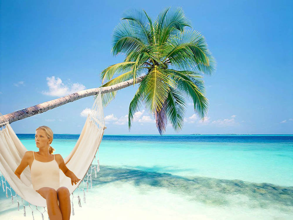 Sodo hamakas, kabantis ant rėmo, dvivietis rocker