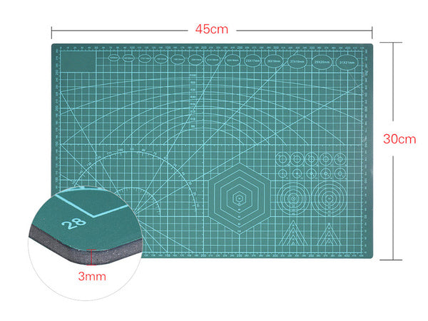 Savaime išsilyginantis pjaustymo kilimėlis a3 modeliavimas dvipusis