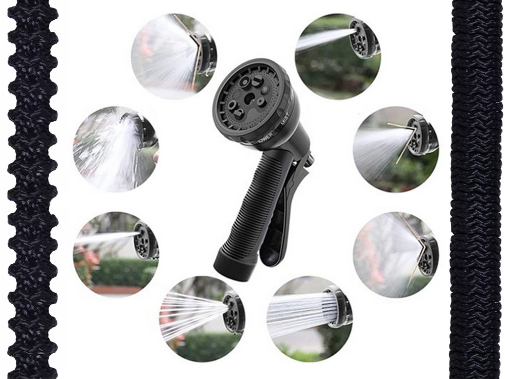 Sodo žarna 45 m ištempimo movos pistoleto kablys, 45m, Hossz, 45m