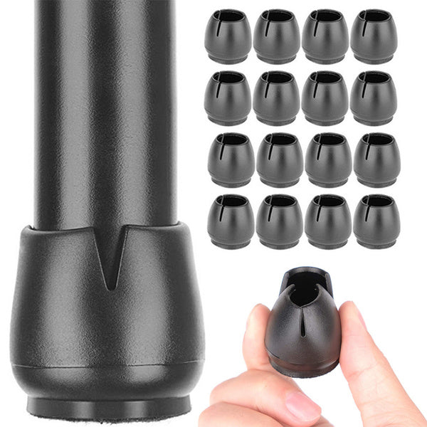 Kėdžių kojų dangteliai veltinis 12-16 mm juodas 16 vnt.