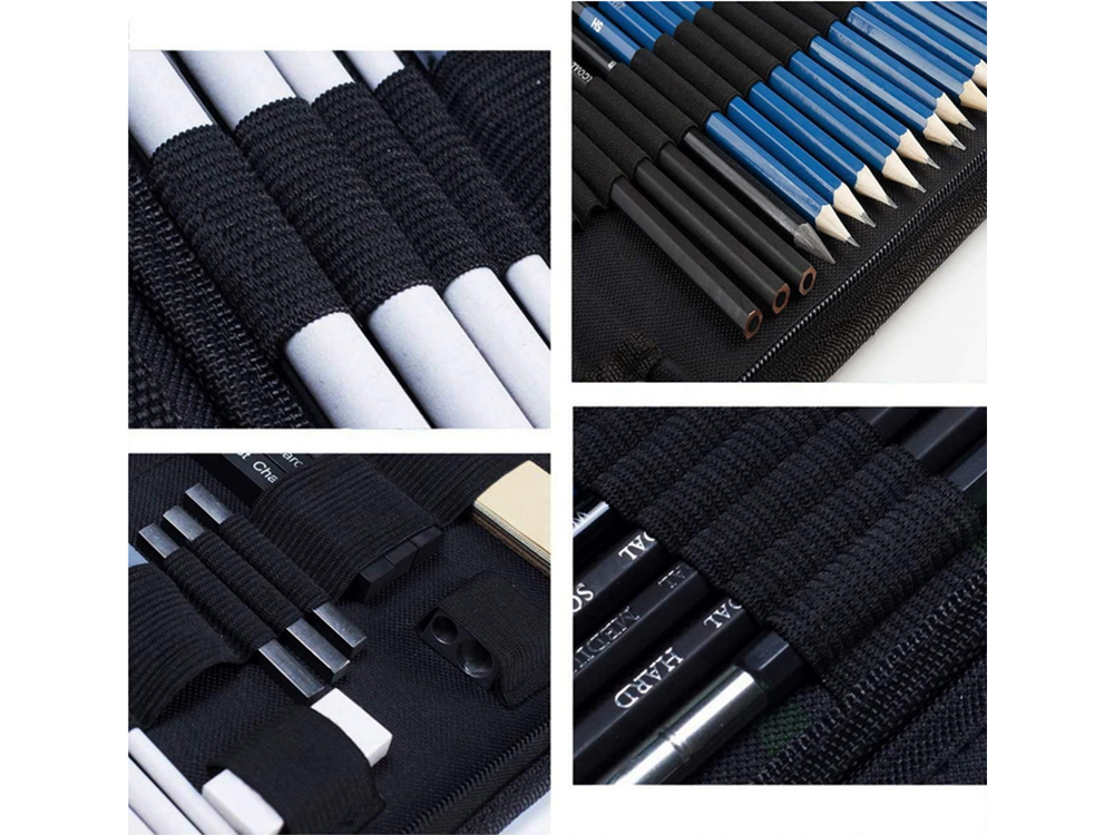 Profesionalus piešimo eskizų rinkinys 32in1