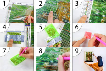 Deimantinio siuvinėjimo medžio rinkinys deimantinė tapyba