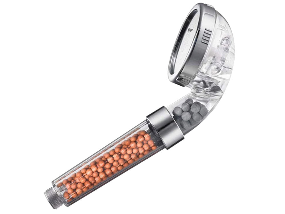 Dušo ragelis su akmenų filtru