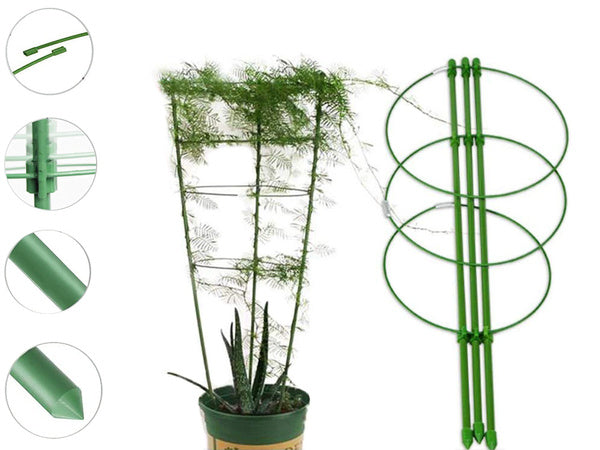 Gėlių žiedas augalų atrama apvalus