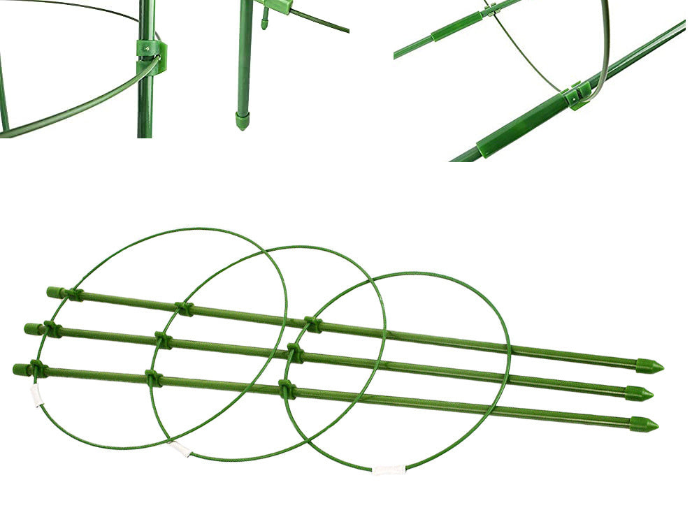 Gėlių žiedas augalų atrama apvalus