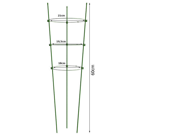 Gėlių žiedas augalų atrama apvalus