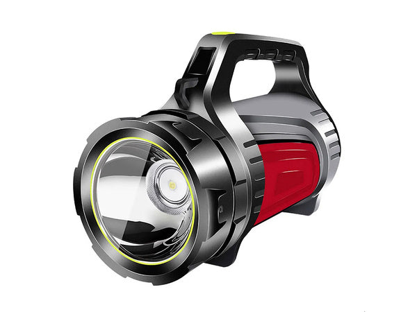 Įkraunamas žibintuvėlis led prožektorius powerbank galingas