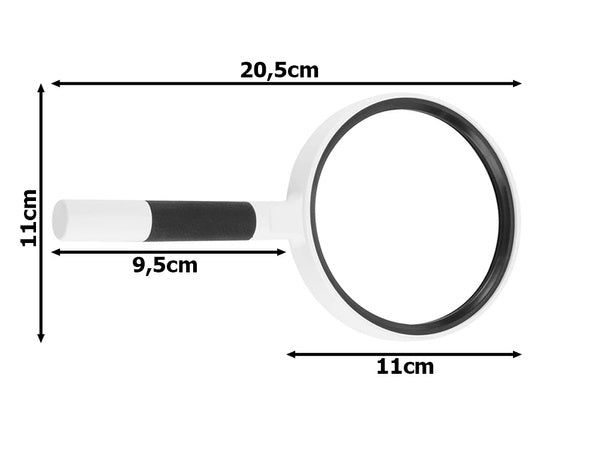 Klasikinis skaitymo stiklas 95 mm