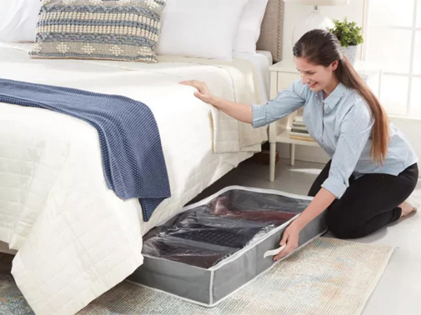 Sandėliavimo dėžutė drabužių spinta organizatorius užtrauktukas didelis batams patalynė