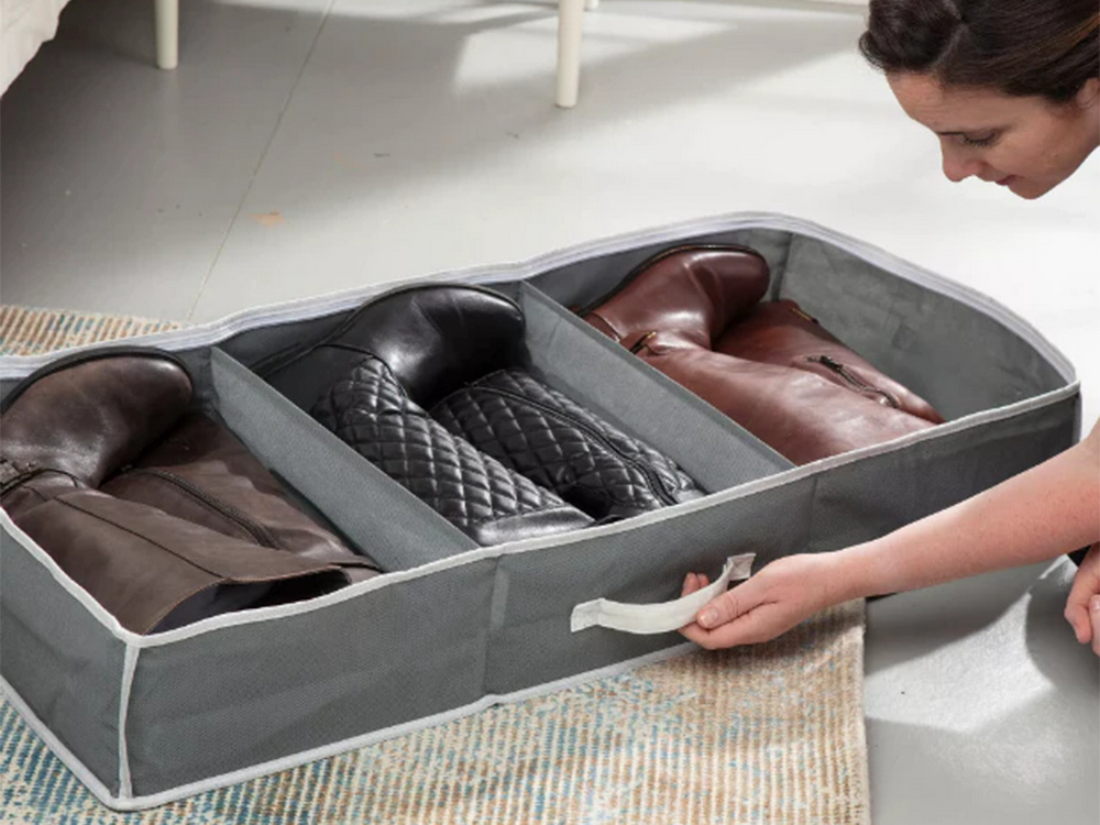 Sandėliavimo dėžutė drabužių spinta organizatorius užtrauktukas didelis batams patalynė