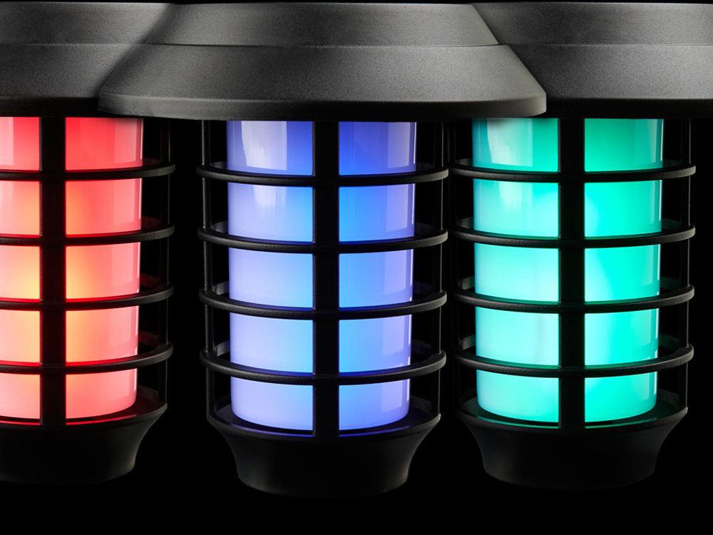 Sodo lempa saulės žibintuvėlis žibintas rgb nuotolinio valdymo pultas